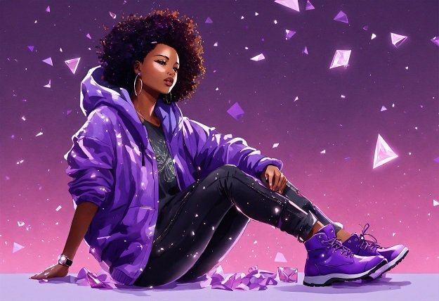 Purple Nike Tech