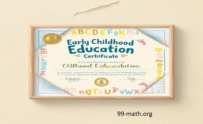 early childhood education certificate