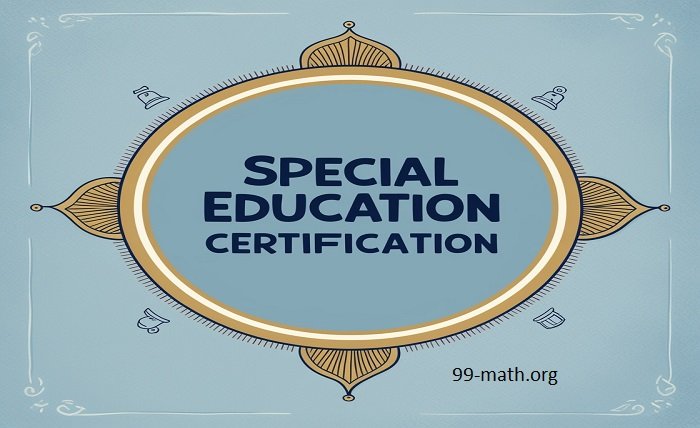 special education certification